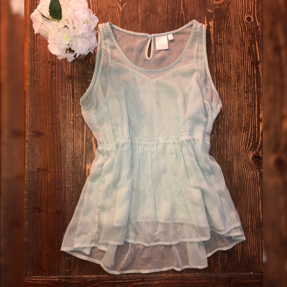 LC Lauren Conrad chiffon tank